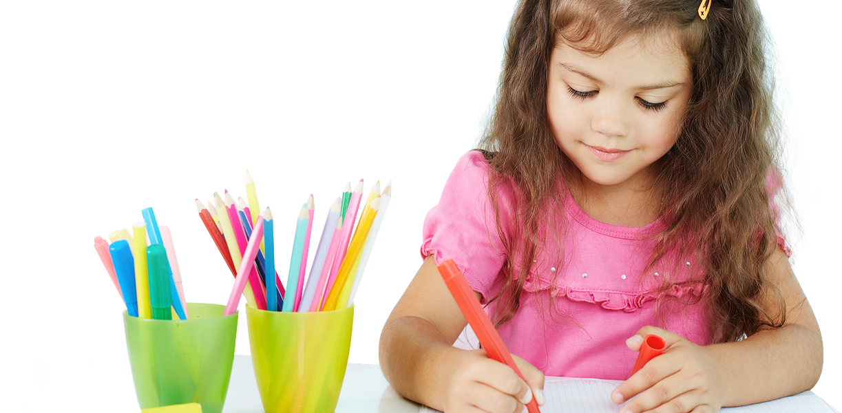 Child learning through hands-on classroom exploration